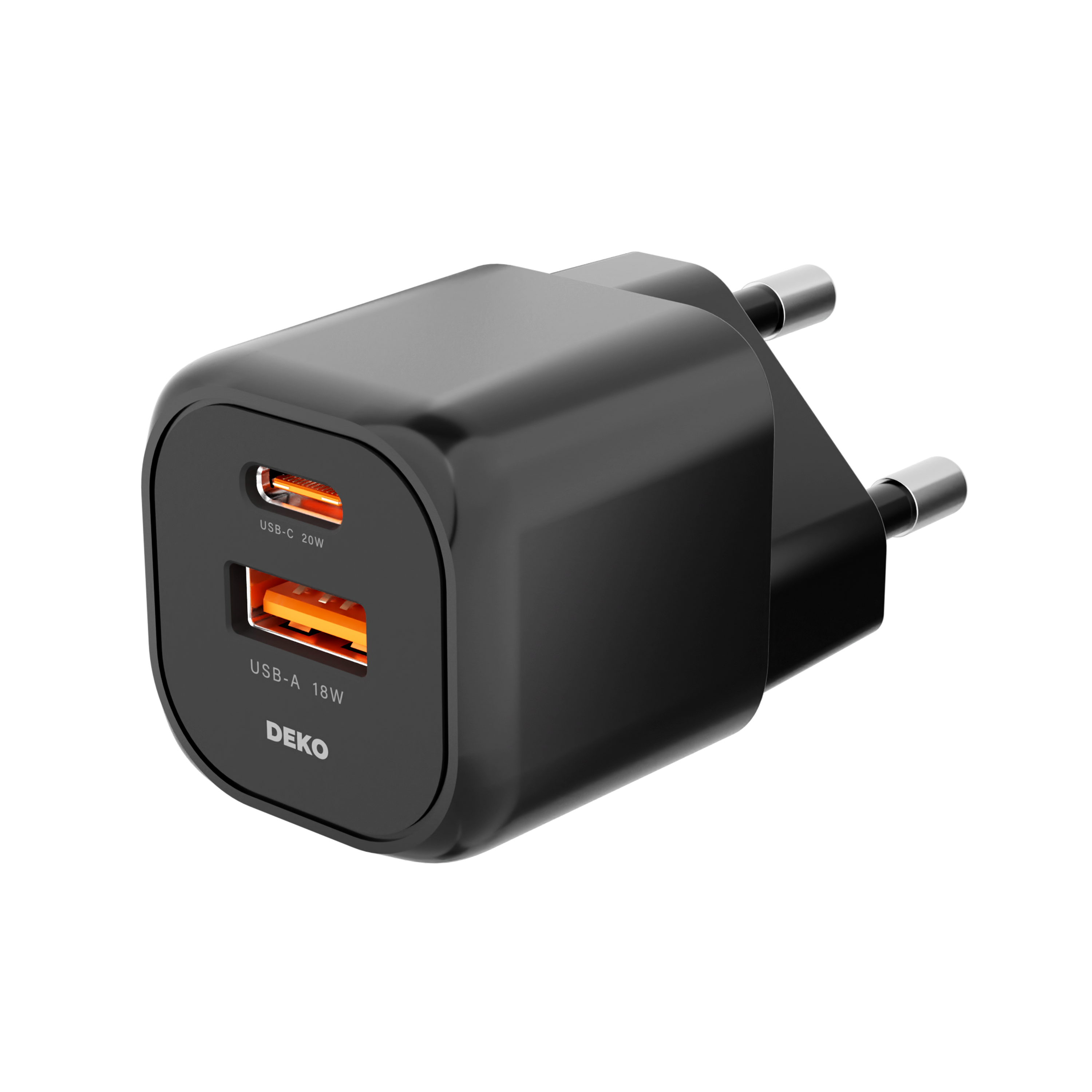 20W_Classic_Black_DEKO_Charger_Side.png - DEKO ELECTRONICS