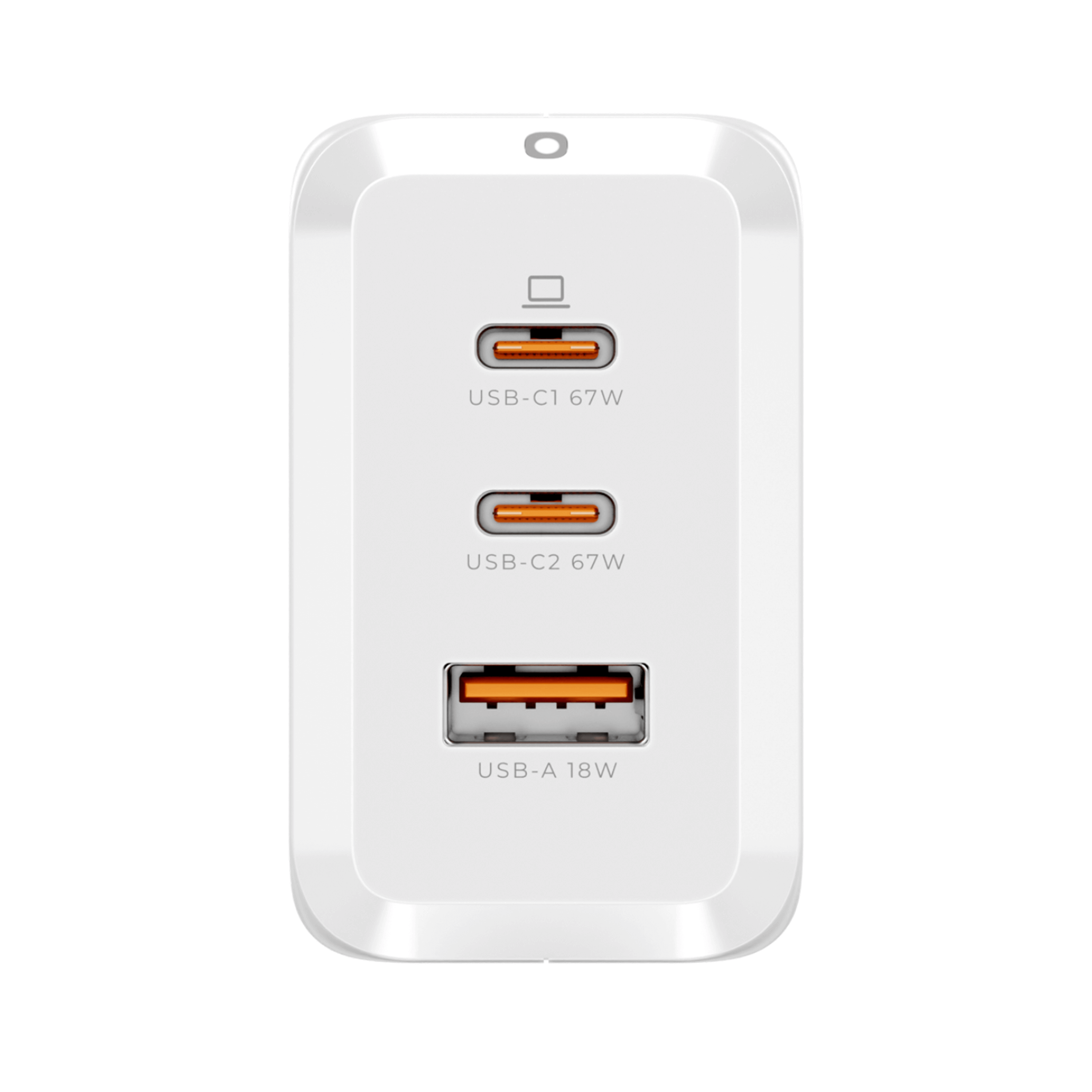 DEKO Ładowarka TRAVELER 67W GaN Fast - 2x USB-C 1x USB-A (DC673P2CAWA) - Ładuj MacBooki, iPhone'y i laptopy szybko dzięki DEKO 67W GaN. Z 2x USB-C i 1x USB-A, idealna do wielu urządzeń.