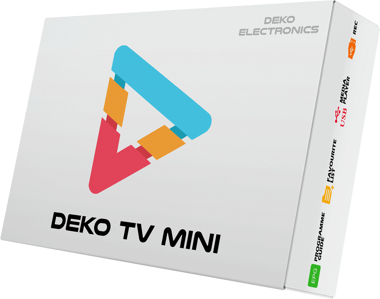 DEKO Dekoder DEKO TV Mini (Tuner DVB-T2) - Dekoder DEKO TV Mini to kompaktowe i wszechstronne urządzenie, które zapewnia doskonały odbiór telewizji cyfrowej w jakości FullHD.