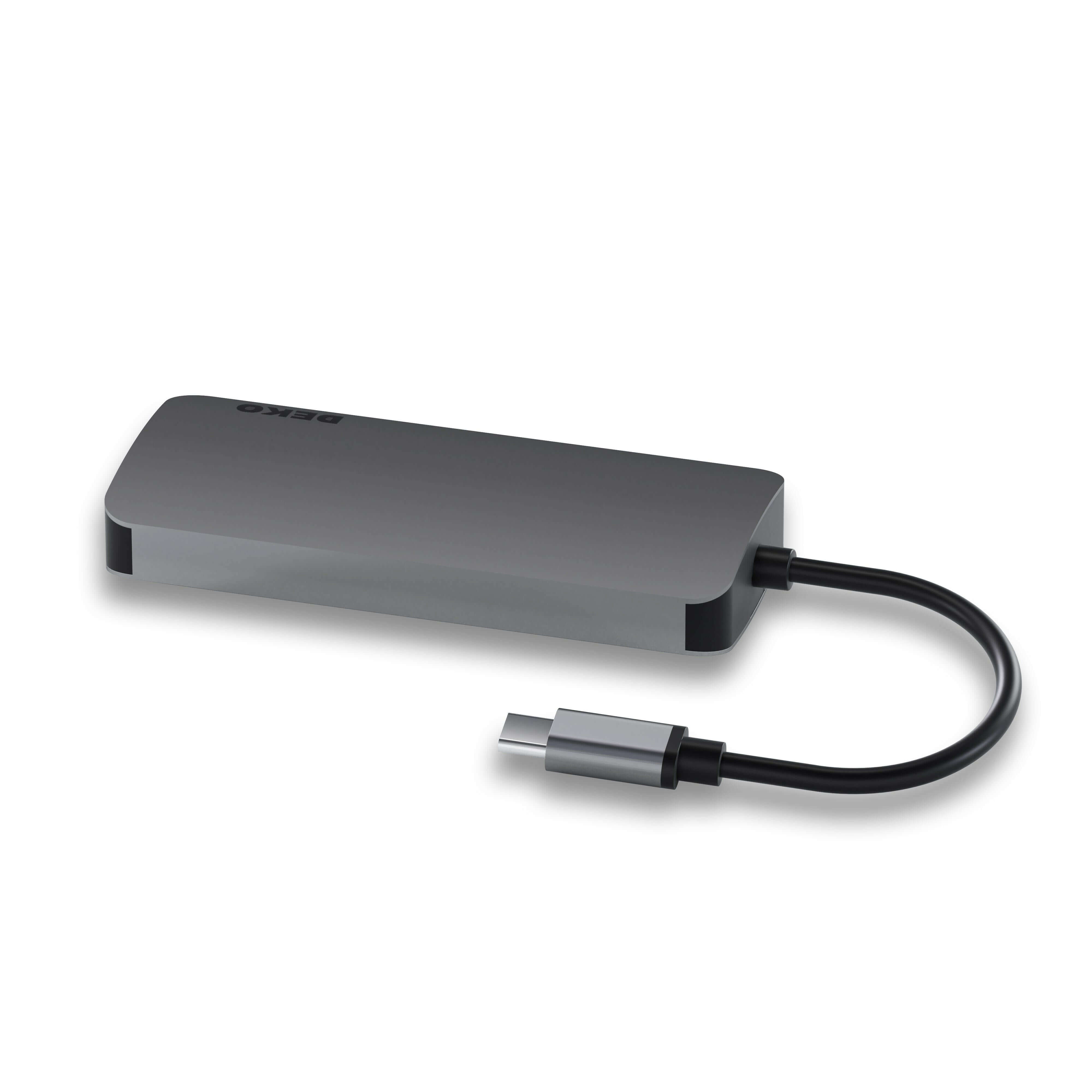 DEKO Hub LITE USB-C 5w1 (HC5XLA) - Odkryj DEKO Hub LITE USB-C 5w1 – zewnętrzną stację dokującą z 5 portami, w tym HDMI (4K@60Hz), USB-C Power Delivery (100W) i 3x USB-A 3.1 (5Gb/s). Idealne rozwiązanie dla osób szukających elegancji i funkcjonalności w je