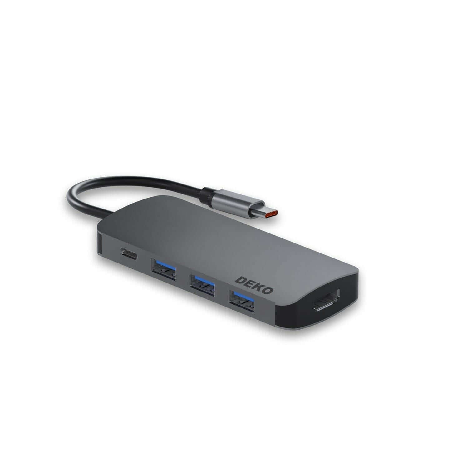 DEKO Hub LITE USB-C 5w1 (HC5XLA) - Odkryj DEKO Hub LITE USB-C 5w1 – zewnętrzną stację dokującą z 5 portami, w tym HDMI (4K@60Hz), USB-C Power Delivery (100W) i 3x USB-A 3.1 (5Gb/s). Idealne rozwiązanie dla osób szukających elegancji i funkcjonalności w je