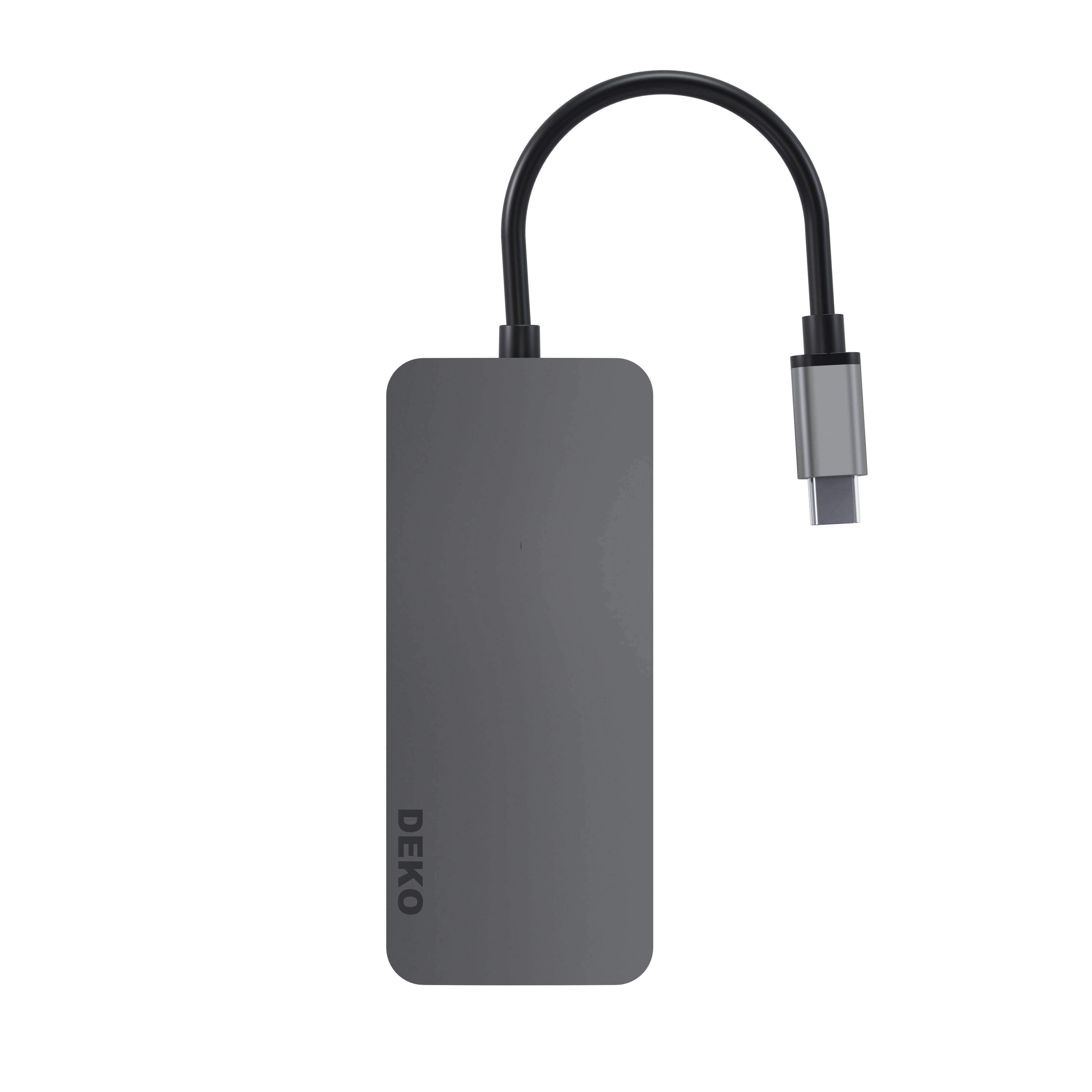DEKO Hub LITE USB-C 5w1 (HC5XLA) - Odkryj DEKO Hub LITE USB-C 5w1 – zewnętrzną stację dokującą z 5 portami, w tym HDMI (4K@60Hz), USB-C Power Delivery (100W) i 3x USB-A 3.1 (5Gb/s). Idealne rozwiązanie dla osób szukających elegancji i funkcjonalności w je