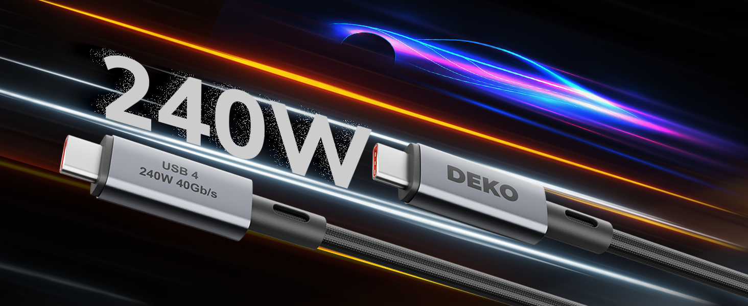 DEKO_USB4_cable_USBC_Turbo_Charge_240W.png - DEKO ELECTRONICS