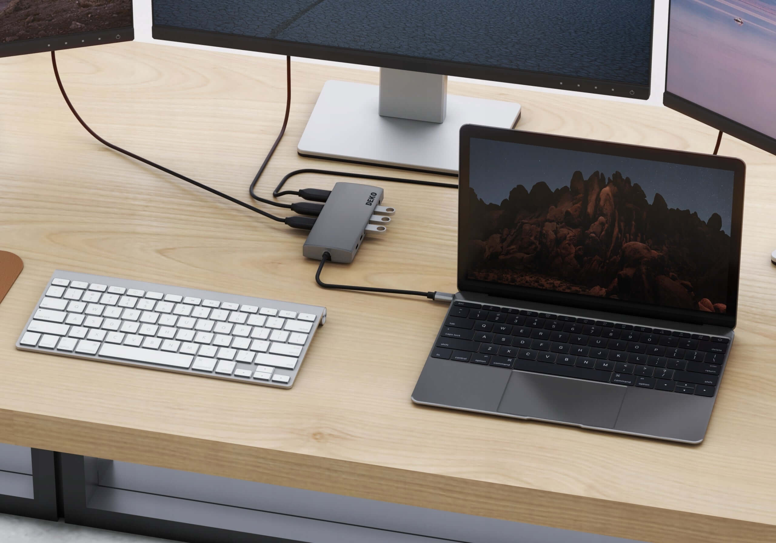 DEKO Hub PRO USB-C 12w1 (HC12XPA) - ✅Wszechstronność i uniwersalna kompatybilność – współpracuje z urządzeniami wyposażonymi w port USB-C, w tym laptopami, tabletami i smartfonami, oraz obsługuje Samsung DeX. ✅Obsługa 4K przez HDMI – wyjście HDMI o rozdzi
