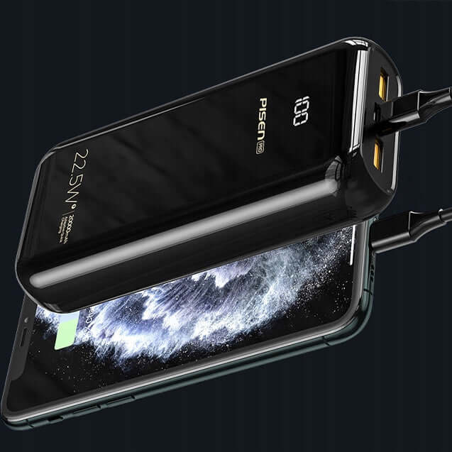 SZYBKI-POWERBANK-PISEN-LED-20000-mah-22-5W-USB-C-MICRO-USB-PD-QC-CZARNY-Rodzaj-power-bank.jpg - DEKO ELECTRONICS