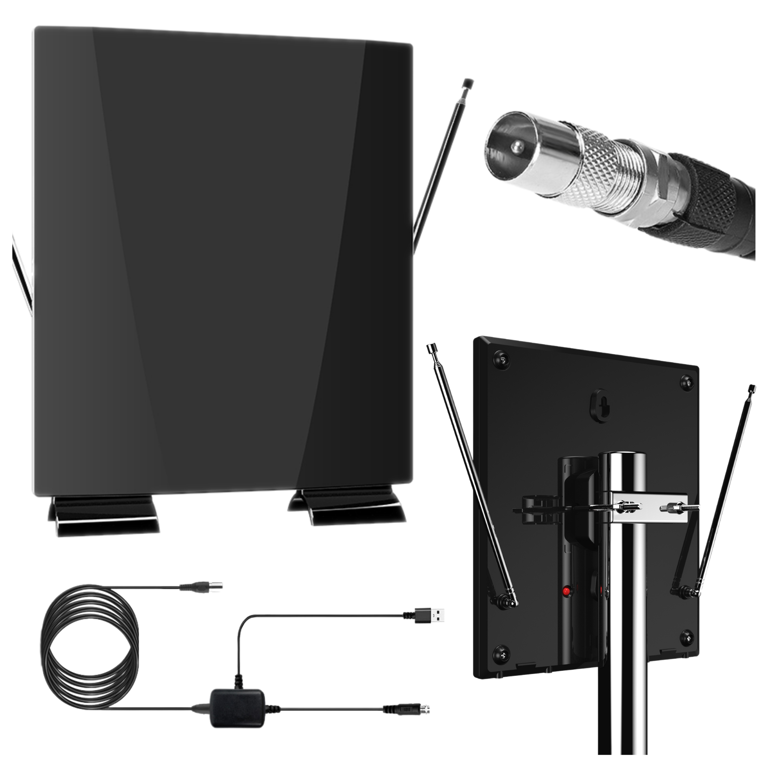 Antena TV DEKO AIO1030UV – UHF VHF wewnętrzna/zewnętrzna