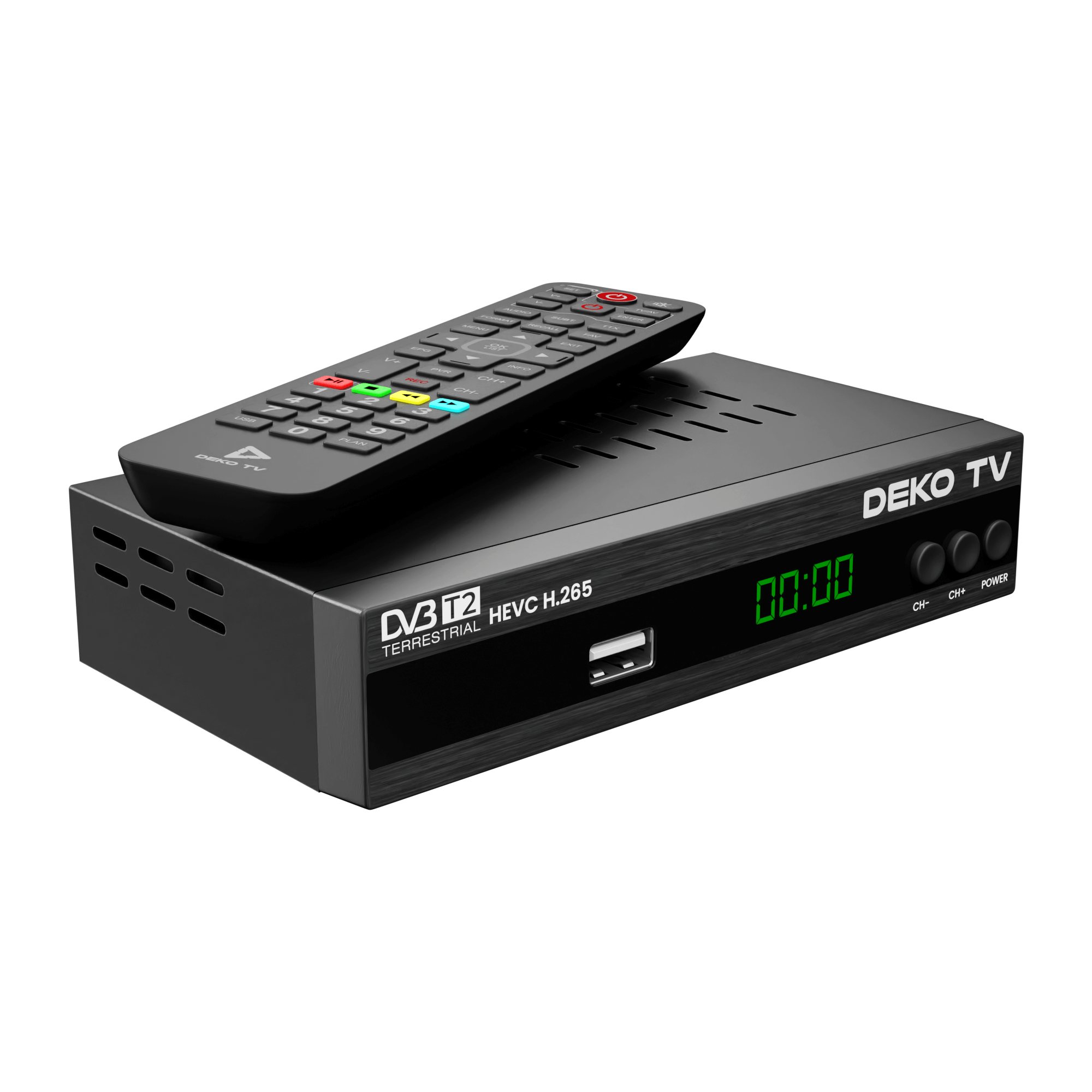 DEKO TV PRO 2 Dekoder DVB-T2 HEVC z WiFi Dekoder Telewizji Naziemnej do Telewizora