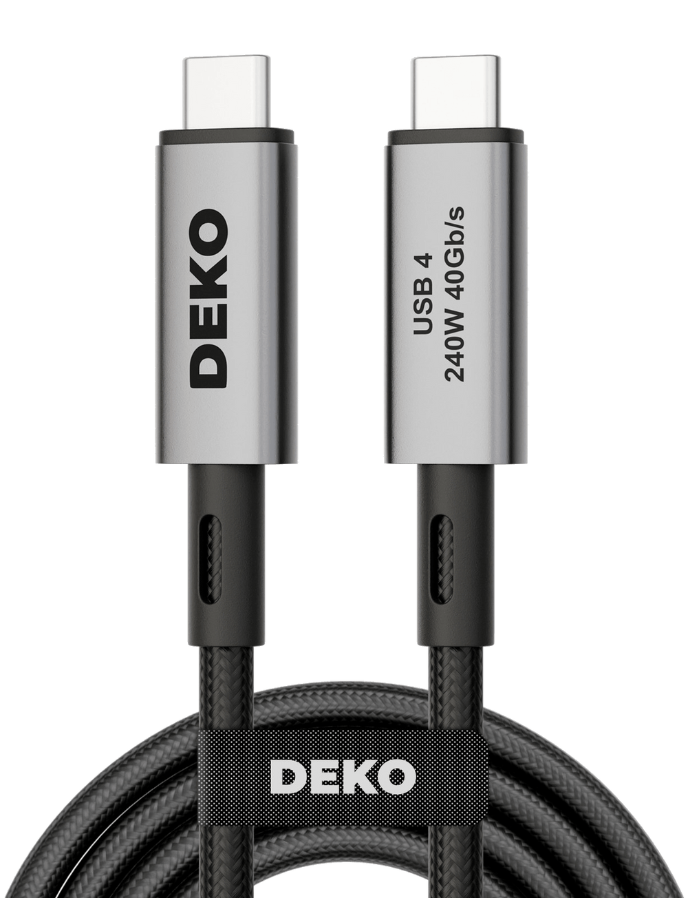 DEKO Kabel USB-C USB 4 (240W, 40 Gbps)